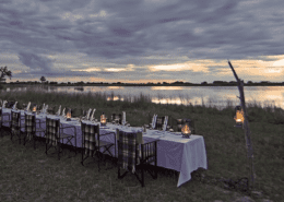 SHINDE CAMP, KER AND DOWNEY BOTSWANA. - Bush Dinner